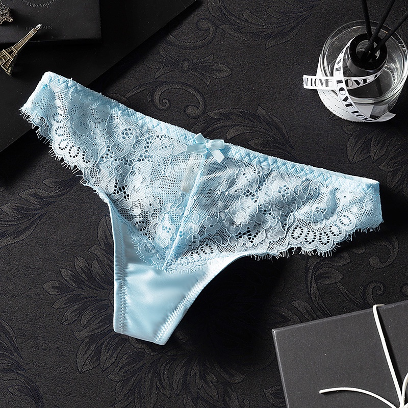 Quần Lót Cotton Không Đường May Lưng Thấp Phối Ren Quyến Rũ Dành Cho Nữ