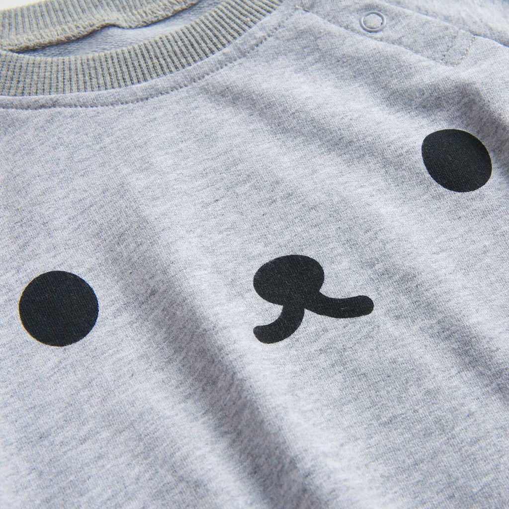 Bộ áo liền thân Sanlutoz tay dài với mũ trùm dễ thương dành cho bé