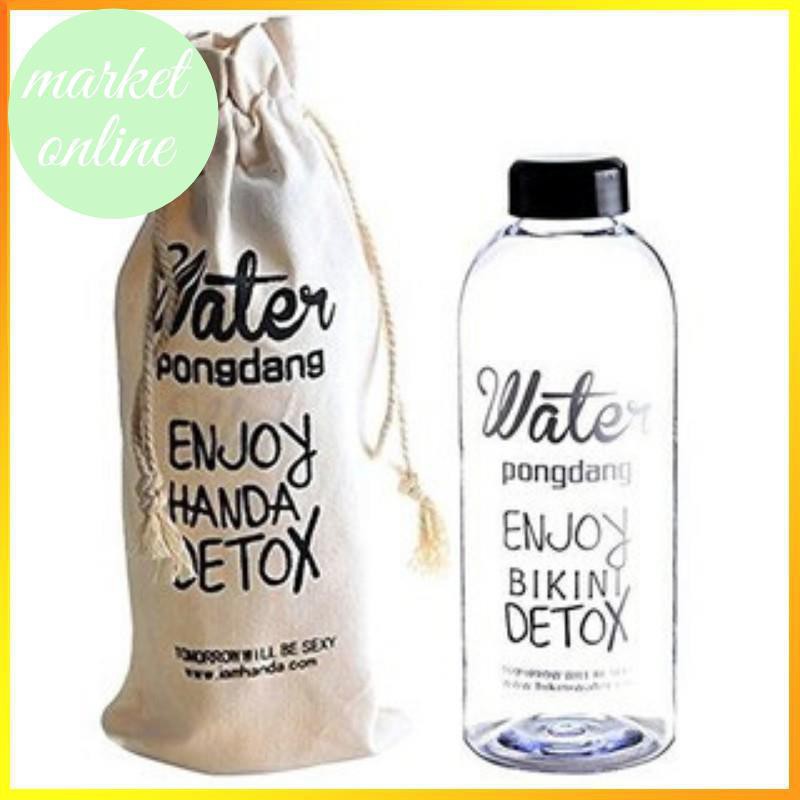 Bình nước Detox 1 lít có túi đựng