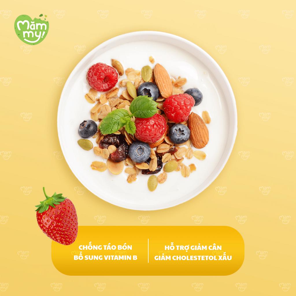 [Tặng 1 hũ cùng loại] Combo 2 hũ granola giảm cân độ dáng nhanh cho mẹ bé không có đường 50% yến mạch, 1kg