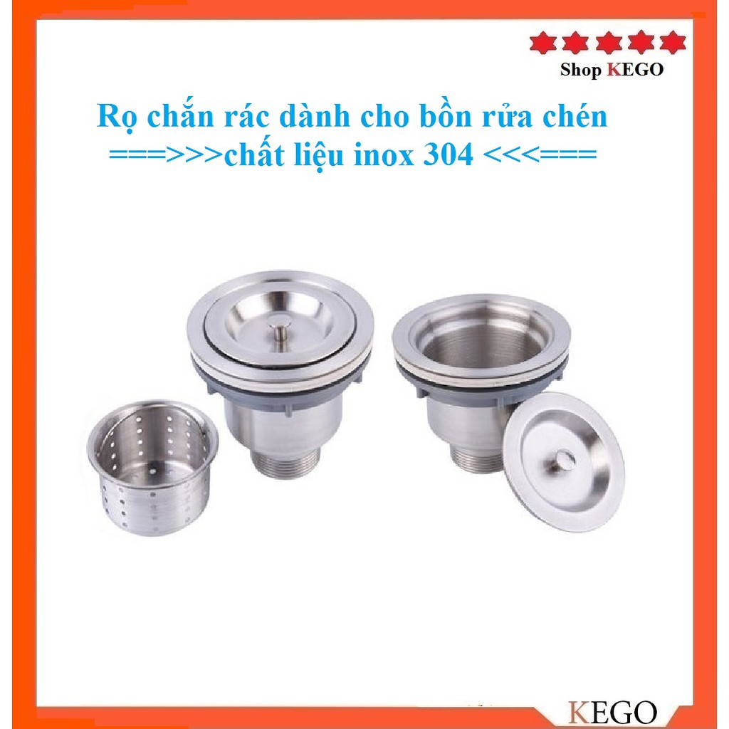 Rọ lọc rác - Nắp chậu dành cho bồn rửa chén chất liệu inox 304