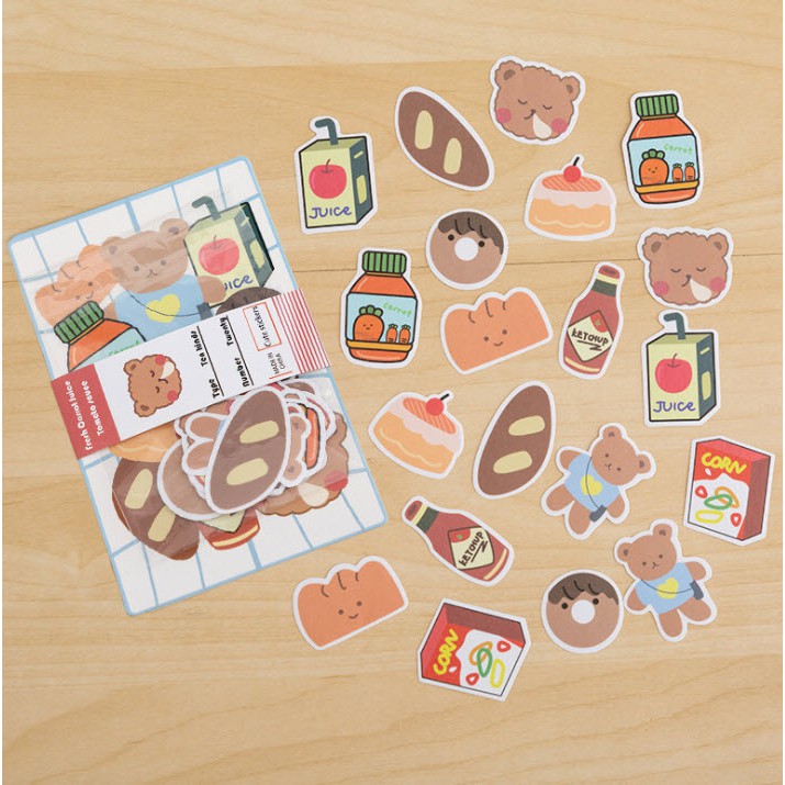 [HCM] Set 20 miếng dán decal hoạt hình đáng yêu trang trí điện thoại / Pad / bề mặt phẳng không thấm nước