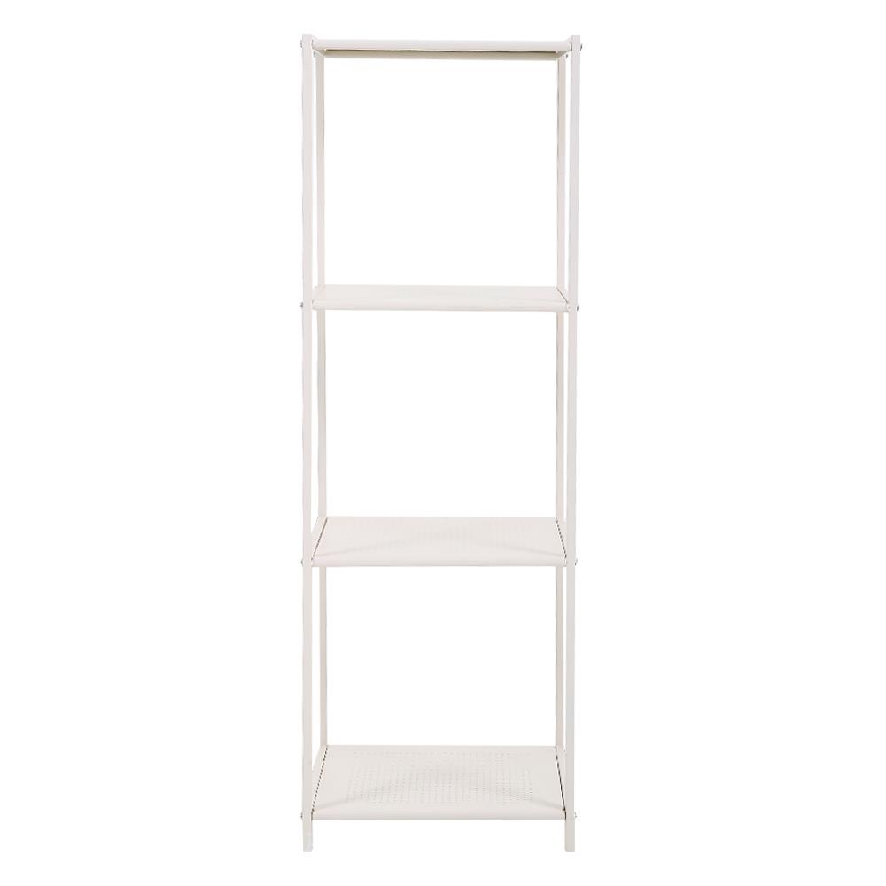 HomeBase FURDINI Bộ kệ để đồ bằng thép có 4 tầng AKONO W39xH116xD30cm màu kem