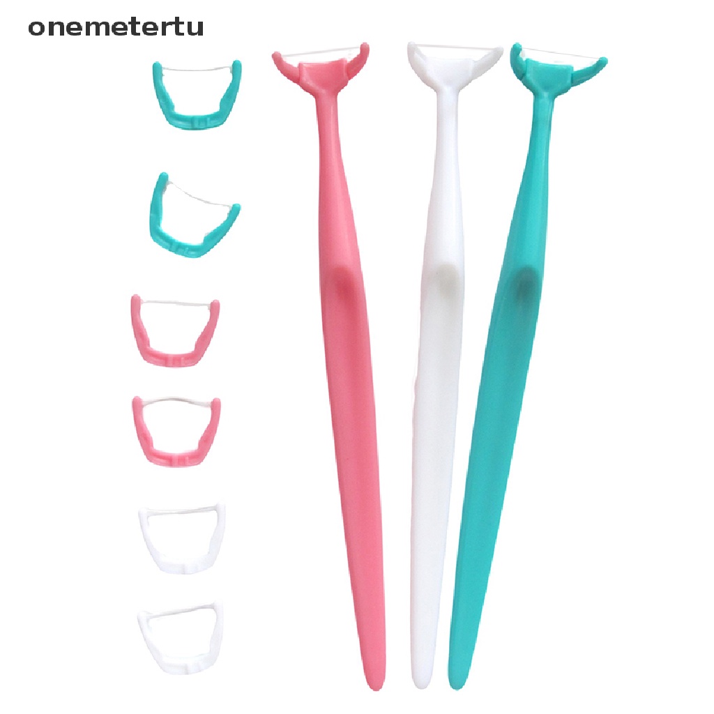 Onemetertu Set 20 Que Chỉ Thay Thế Làm Sạch Răng Miệng Có Thể Tái Sử Dụng
