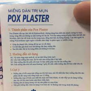 Miếng dán mụn Pox plaster 16 miếng