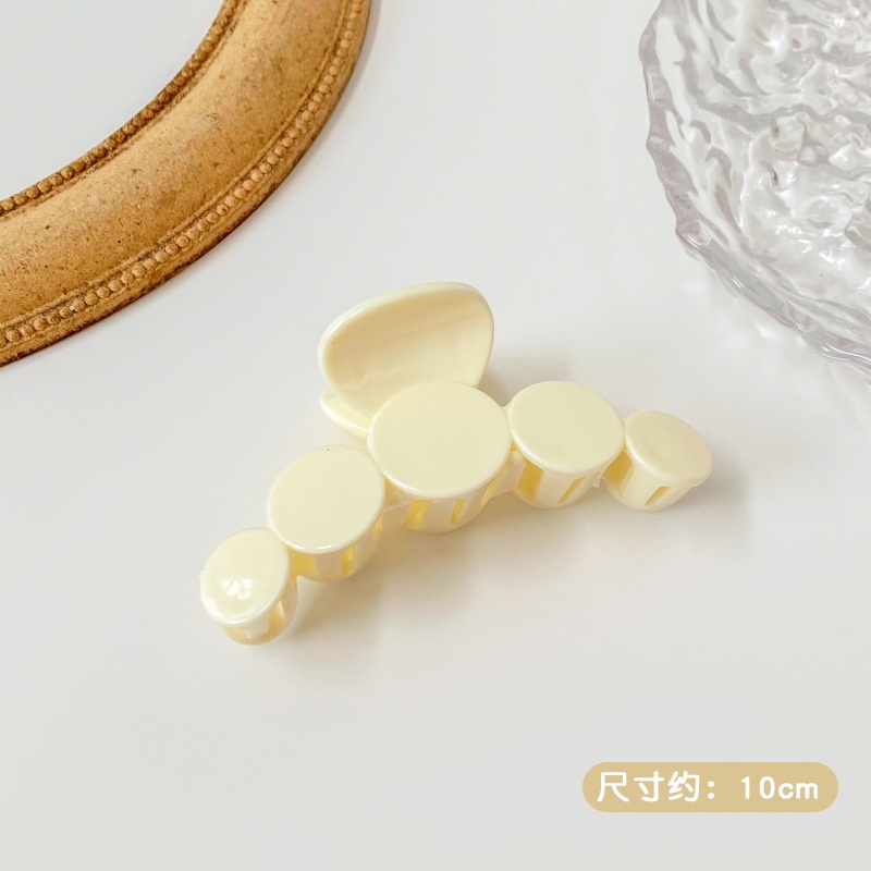 2022 Kẹp Tóc Cỡ Lớn Màu Trắng