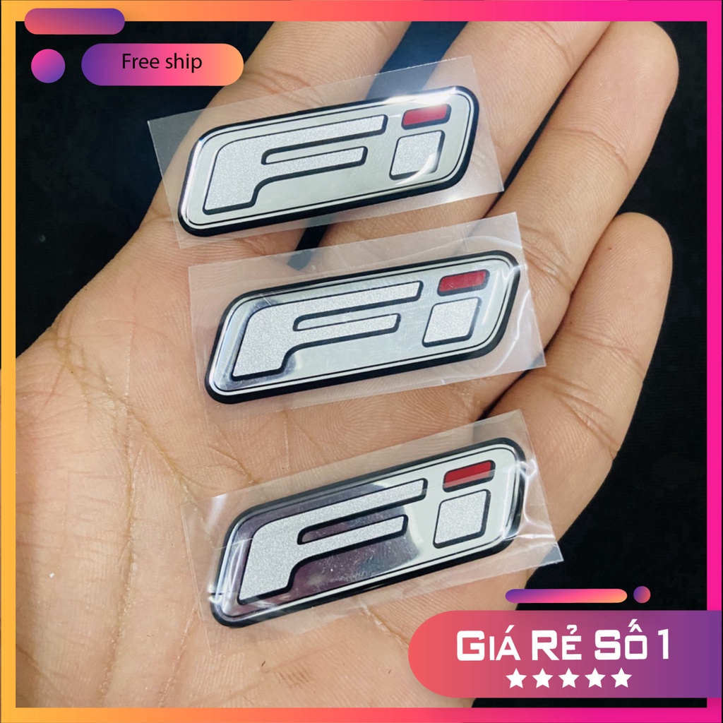 HCM  Logo tem nhựa nổi Fi hàng cao cấp sử dụng dán bợ đầu xe Honda, Yamaha ĐỒ CHƠI XE MÁY GIÁ SỈ