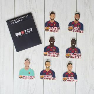 Bộ Sưu Tập Hình Dán Đội Bóng Barcelona Hoàn Chỉnh Nhất