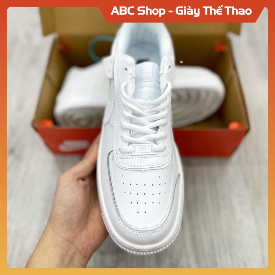 Giày Sneaker Af1 Shadow Trắng Fullbox, Giầy Thể Thao Force hót trend đủ bill box