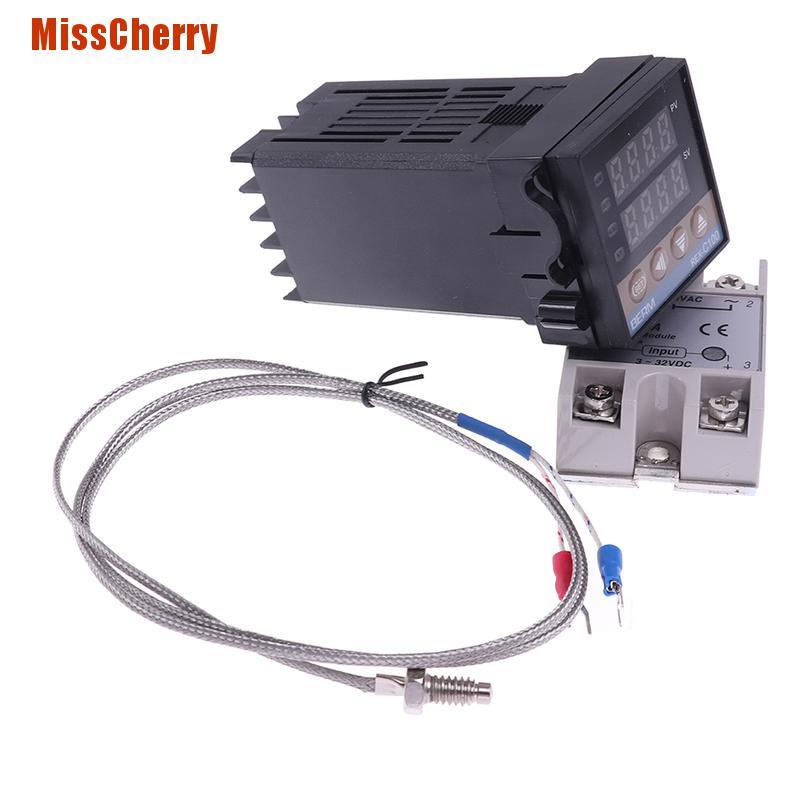 Bộ Điều Khiển Nhiệt Độ 100-240vac Pid Rex-C100 Ssr-40A Chuyên