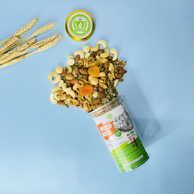 Hạt dinh dưỡng mix giảm cân  8 loại hạt hafood, các loại hạt mixed nuts ngũ cốc cho bà bầu | BigBuy360 - bigbuy360.vn