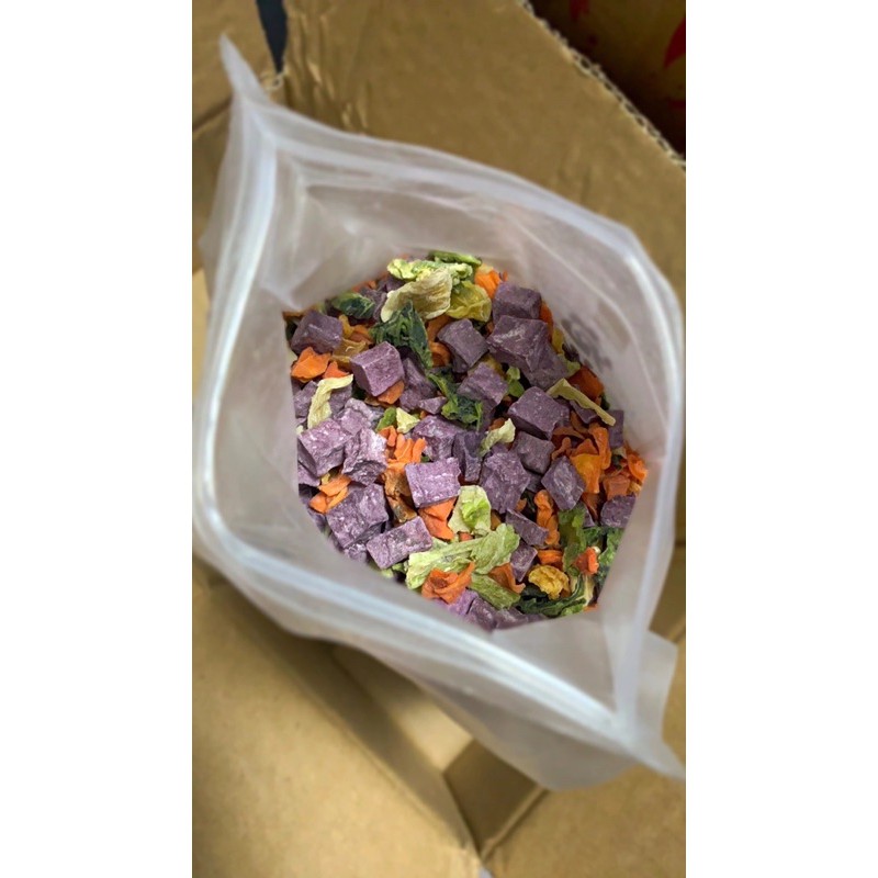 Rau Củ Quả sấy khô bổ sung đủ chất xơ và vitamin cho boss cún 500g