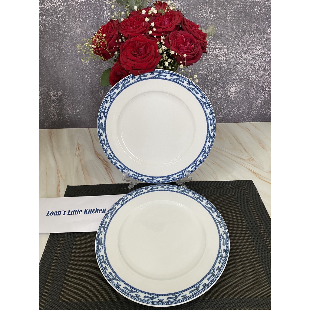 Đĩa Tròn Chim Hạc Cao Cấp Minh Long Chính Hãng, Dĩa Họa Tiết Chim Hạt Minh Long Loại 1