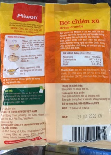 Bột chiên xù Miwon 100g