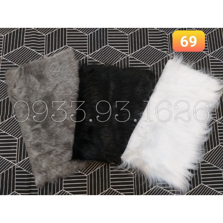 Sale Set 3 Thảm Lông Mini Màu Ngẫu Nhiên - Kích Thước Ngẫu Nhiên - Chụp Ảnh Phụ Kiện Nail