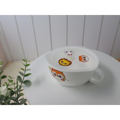 Bát ăn nhựa cho bé có nắp đậy Edison(bát Edison ăn dặm cho bé)