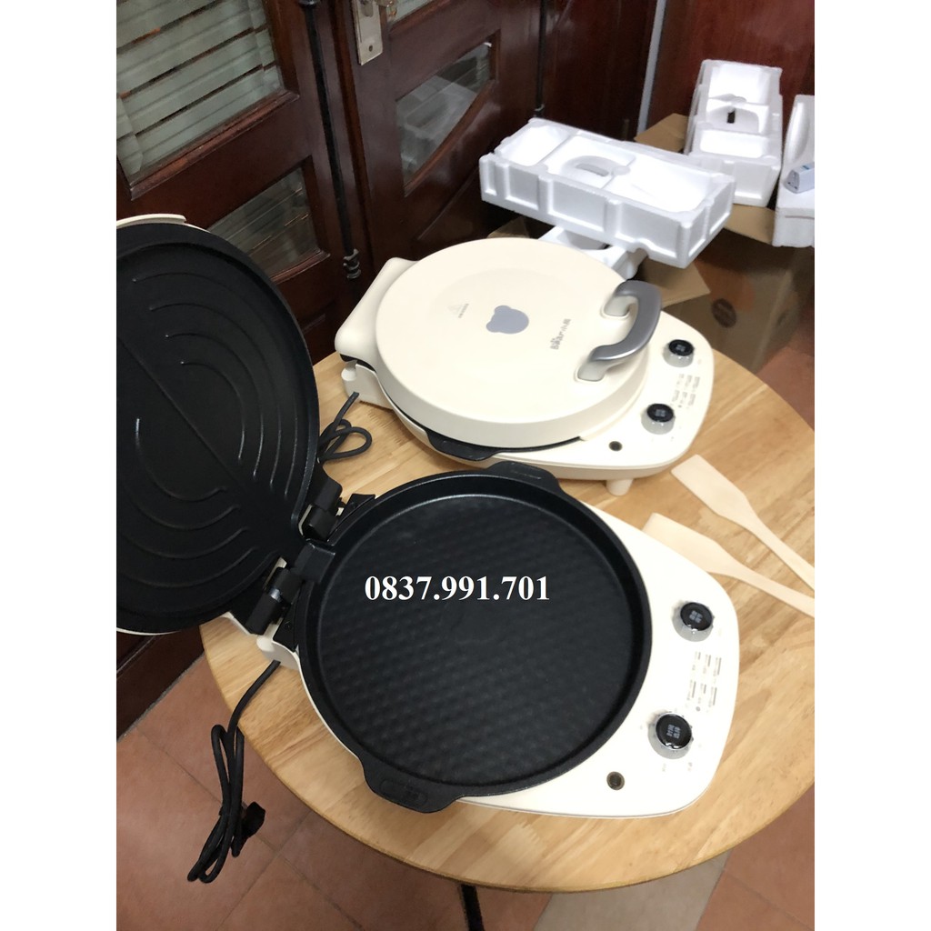 CHẢO ĐIỆN 2 MẶT THÁO KHAY NƯỚNG CHIÊN XÀO/ KẸP BÁNH MỲ BEAR
