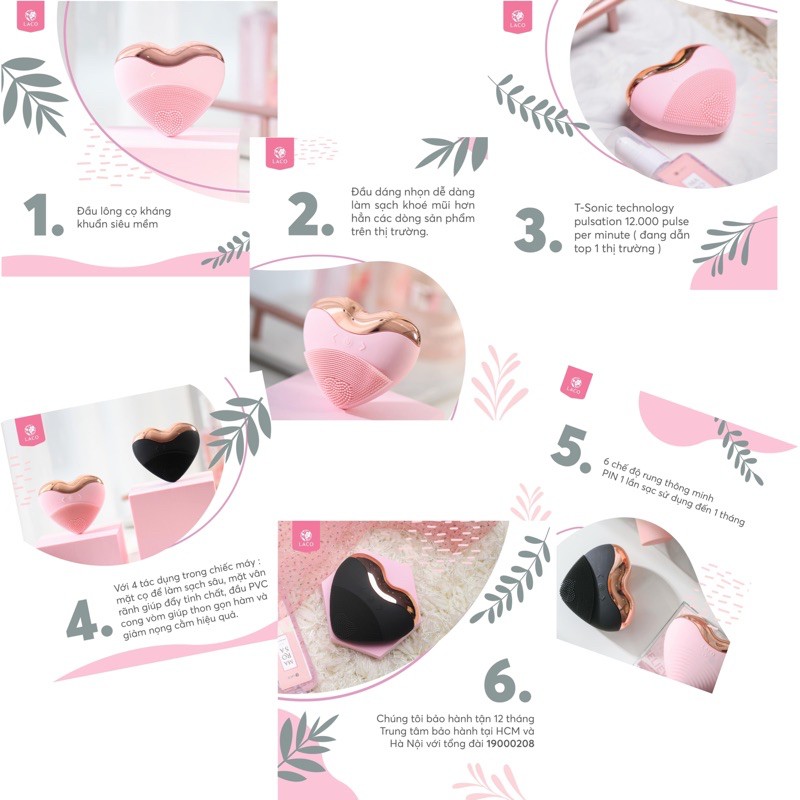 Máy rửa mặt LACO LUXURY chính hãng bảo hành 12 tháng giúp làn da sạch mịn màng, xoá nhăn nâng cơ và thon gọn hàm | BigBuy360 - bigbuy360.vn