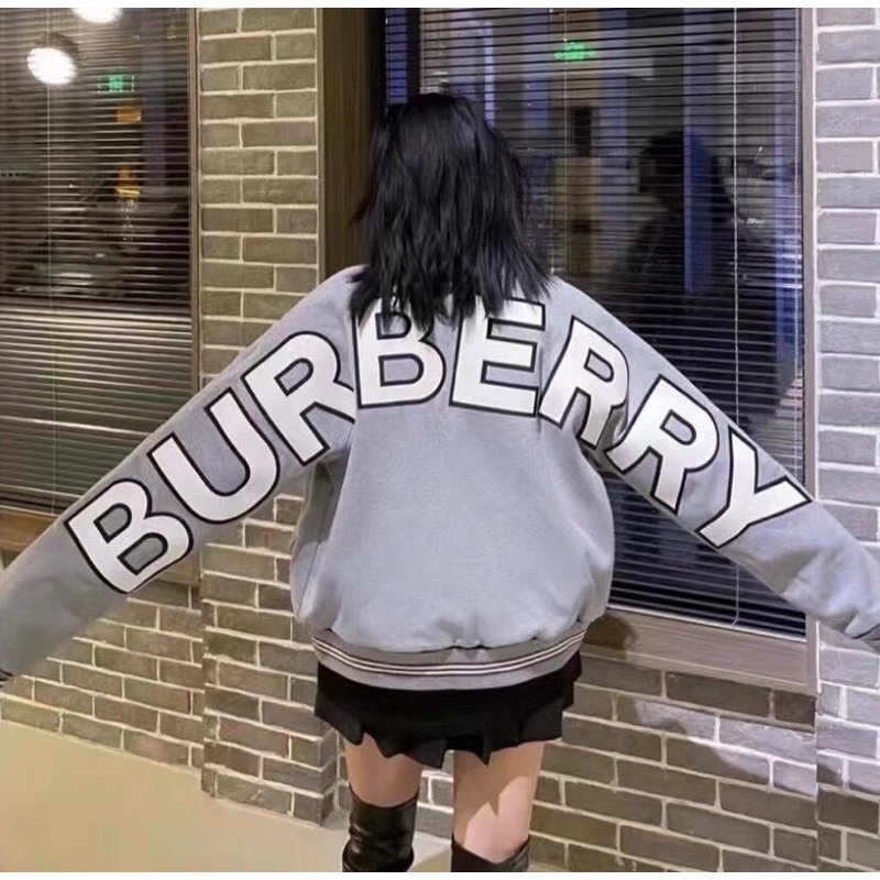 Áo khoác bomber nữ BURBERRY BBR in lo go nổi bật phong cách