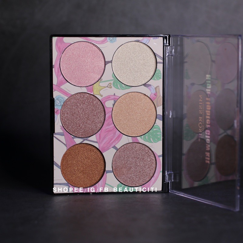 BẢNG PHẤN BẮT SÁNG 6 Ô MISS ROSE GLOW KIT HIGHLIGHTER | BigBuy360 - bigbuy360.vn
