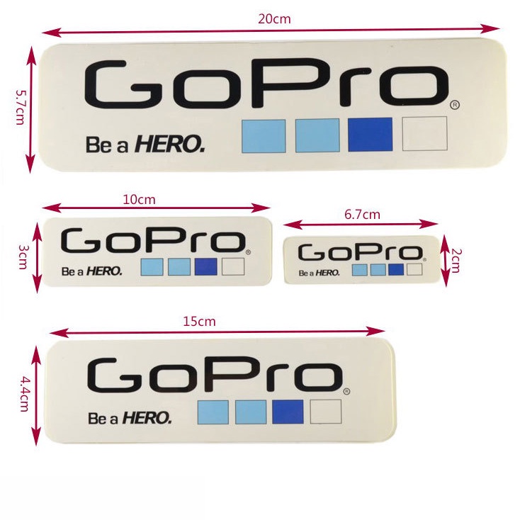 Sticker Decal Gopro Be a Hero - Tem dán chống nước cực dính - GoPro101 - inoxnamkim