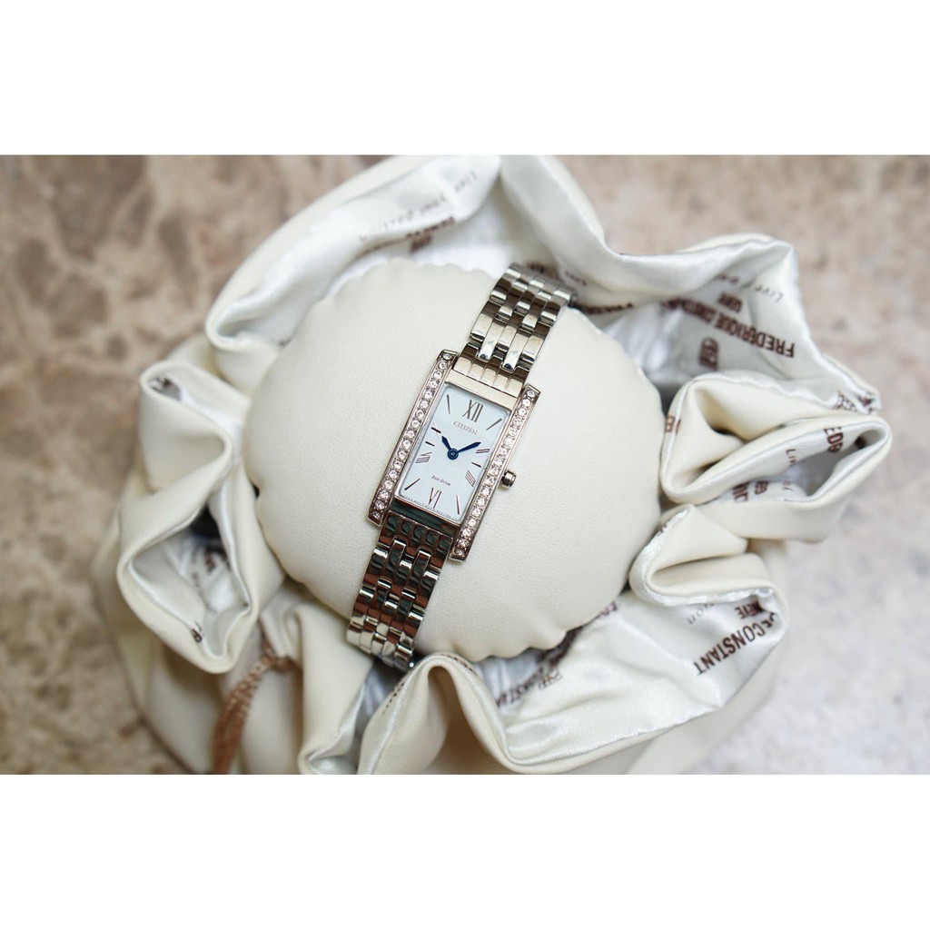 Đồng hồ nữ chính hãng Citizen EX1470-51A - Máy Quartz pin năng lượng ánh sáng - Kính khoáng cường lực
