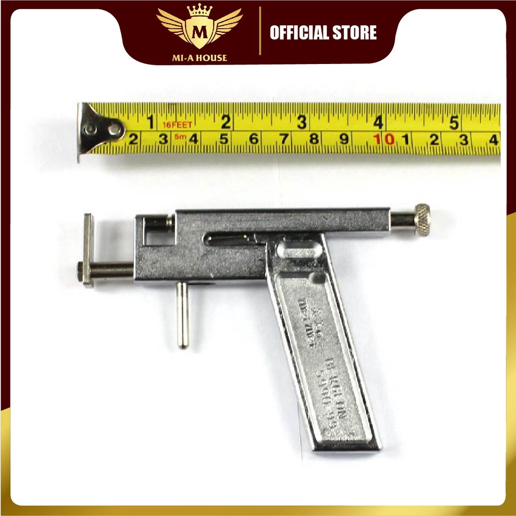 Máy bấm lỗ tai kim loại kèm 98 khuyên - dụng cụ xỏ khuyên tai chuyên nghiệp cho các tiệm nail spa - súng bắn lỗ tai rẻ