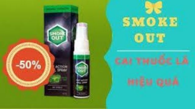 Xịt cai thuốc lá smoke out HÀNG XỊN 100% ( SẢN PHẨM BÁN CHẠY)