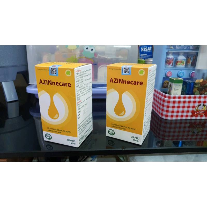 Siro Ho Azinnecare 100ml Cho Bé Bổ Phổi, Ấm Họng, Tiêu Đờm, Dưỡng Phổi Hậu CV-19 Azinecare