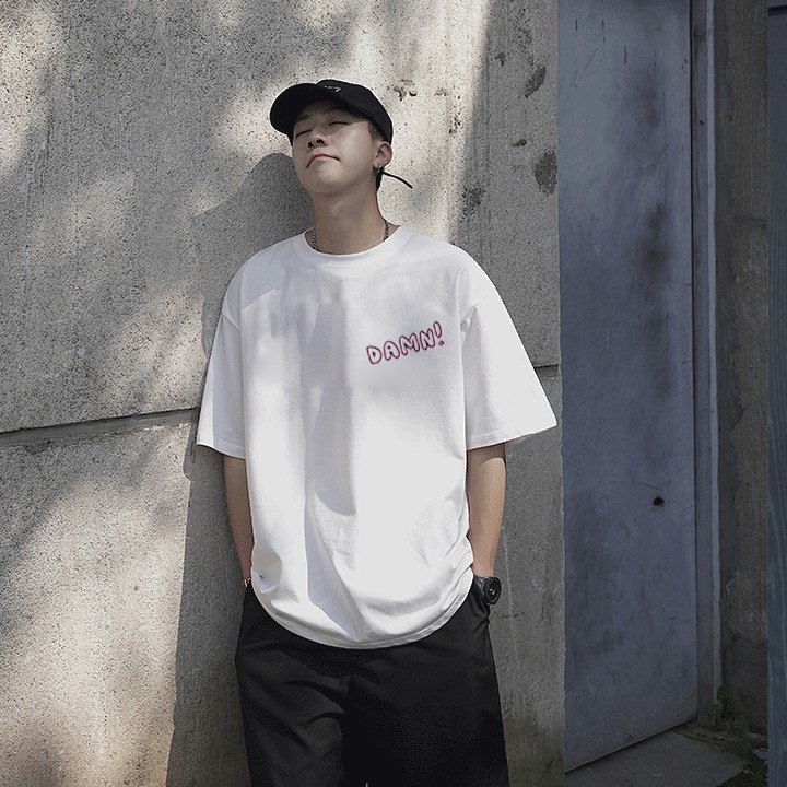 Áo Thun Unisex Tay Lỡ Damn ! So Cute, áo phông basic tee nam nữ chất cotton xịn