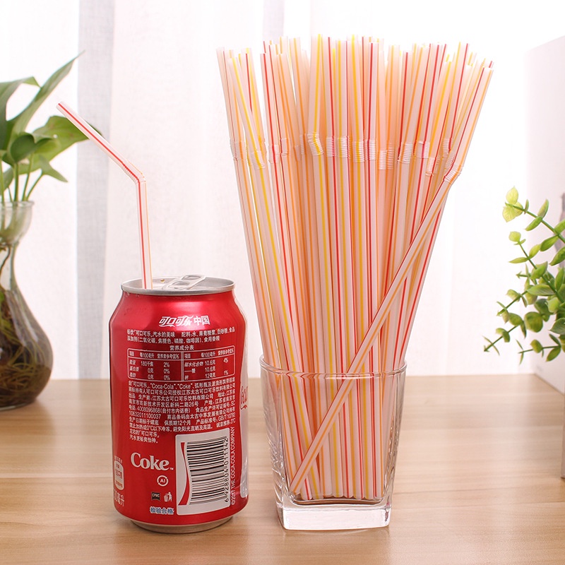 Ống hút nhựa cao cấp bịch 100 cái