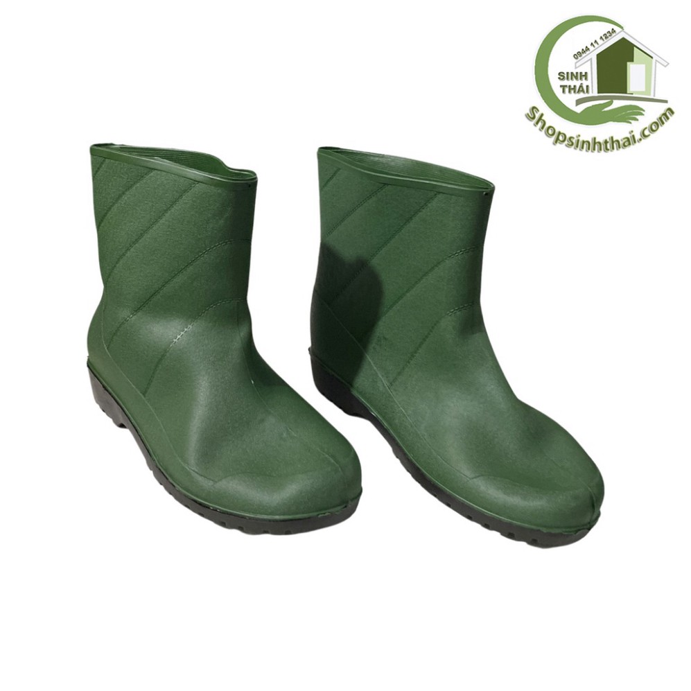 Ủng đi mưa - làm vườn - ủng boot bảo hộ lao động - màu xanh lá