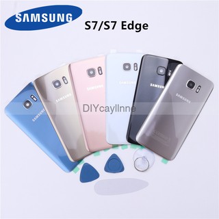 Đối với samsung galaxy s7 g930 / s7 edge g935 nắp kính mặt sau nắp lưng chứa pin cửa sau nắp lưng có ống kính máy ảnh