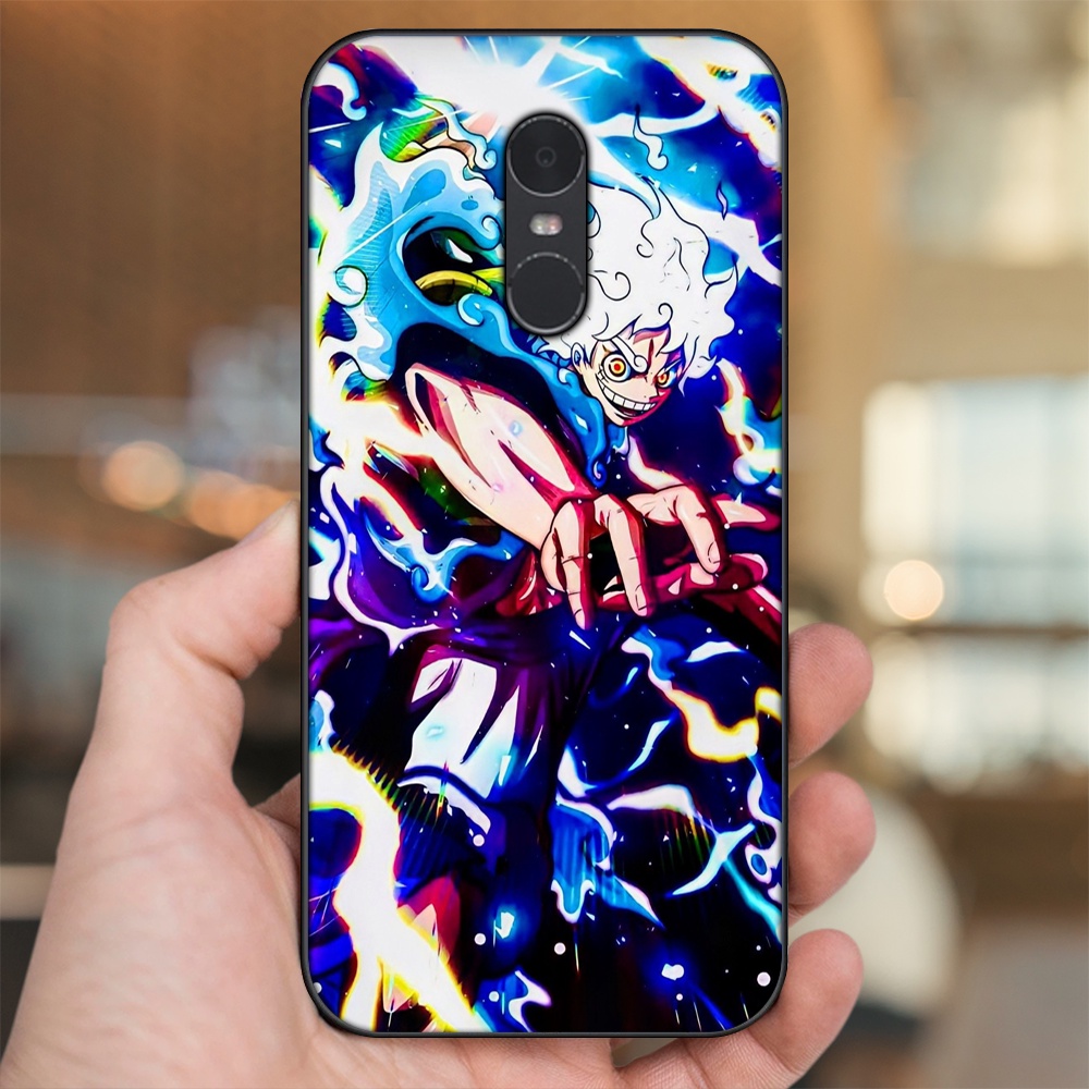 Ốp lưng Xiaomi Redmi Note 4, Note 4x viền đen in hình Luffy One Piece