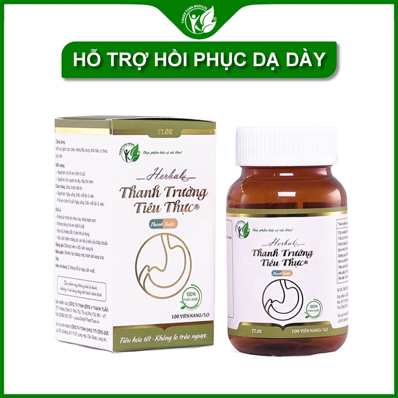 Viên uống Thanh Trường Tiêu Thực - Hỗ trợ điều trị trào ngược dạ dày, trướng bụng, khó tiêu