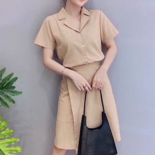 Đầm váy freesize sm đắp tà 4 màu