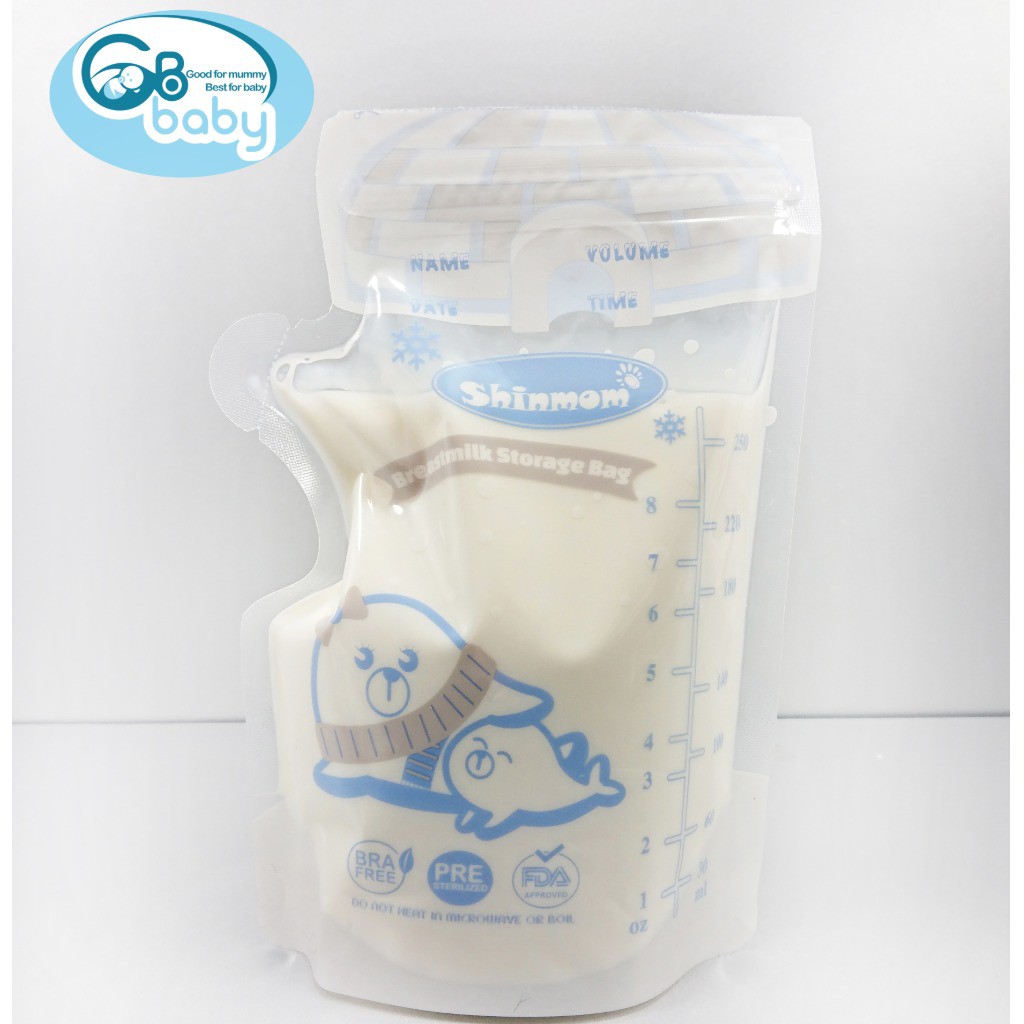 Túi trữ sữa 100ml 150ml 250ml Shinmom Chính hãng