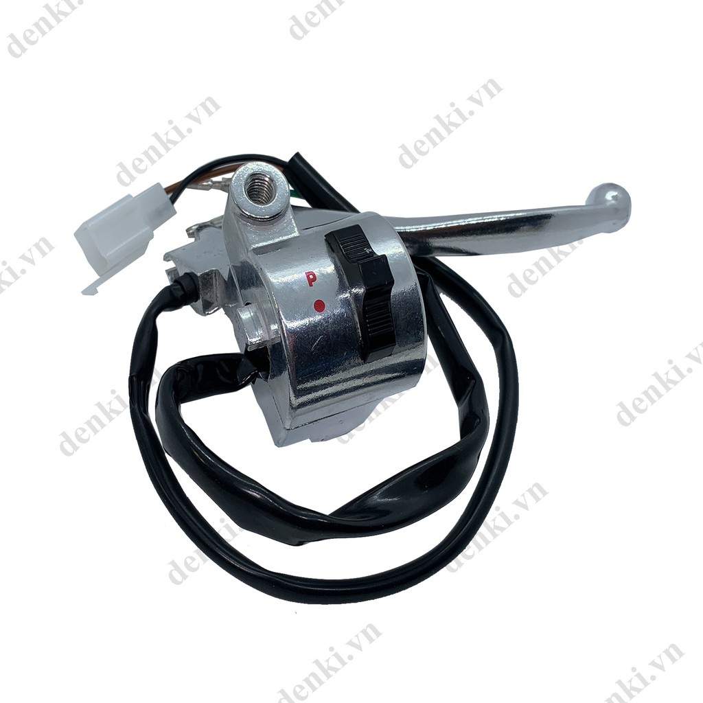 Cùm phải xe máy Cub 81 (không đề - Giắc hộp) DENKI