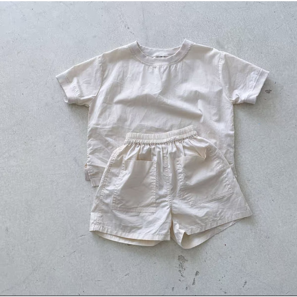 Sét Cộc Tay Cho Bé Trai Và Bé Gái, Bộ Cộc Tay Trơn Cho Bé Cân Nặng Từ 5kg - 32kg Quần Áo Trẻ EM BETHO KIDS