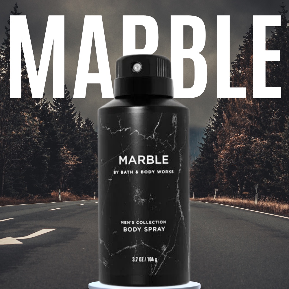 Xịt  Thơm Toàn Thân Nam Bath & Body Works – Marble Men’s Collection - Mùi Hương Nam Tính Mạnh Mẽ Chai 104g