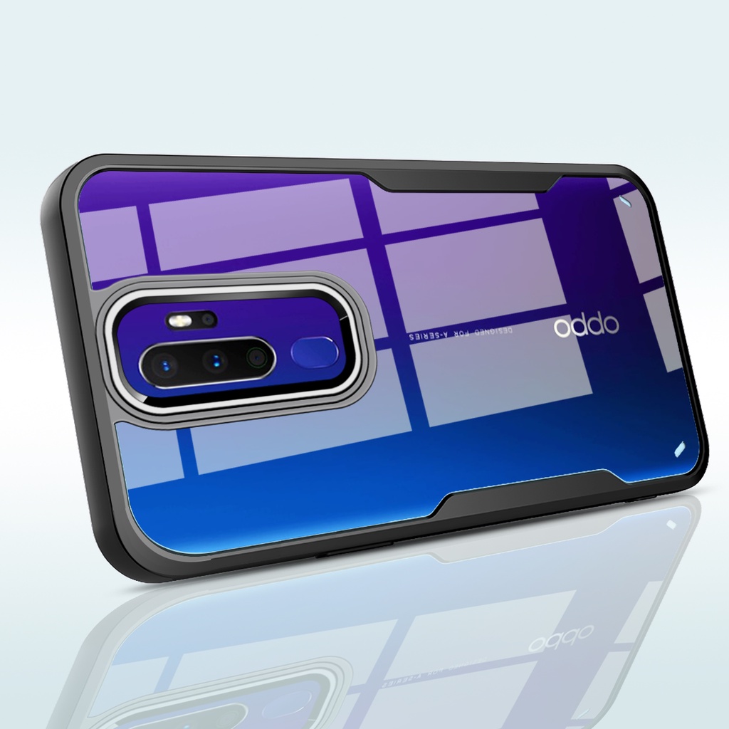 Ốp điện thoại Koosuk acrylic trong suốt mạ viền 2 trong 1 cho OPPO A9 2020/ A5 2020