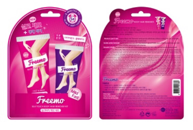 Bộ Kit Kem Tẩy Lông dưỡng da Freemo Silk Touch Body Hair Remove Kit Hàn Quốc