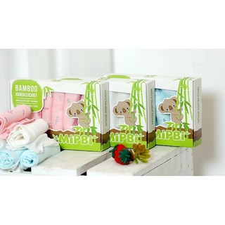 Khăn sữa Mipbi sợi tre siêu mềm mịn 3 lớp 30x30cm