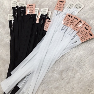 Dây kéo khóa giọt lệ HKK dài 25cm và 50cm phéc mơ tuya quần áo váy đầm phụ liệu may mặc