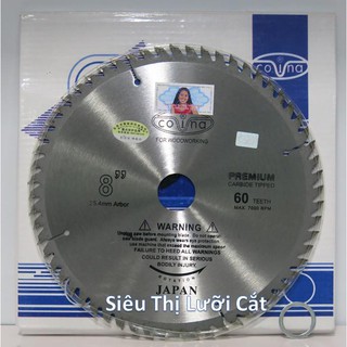 Lưỡi Cắt Gỗ Covina size 200-60 Răng - Siêu Bén-Siêu Bền - Tuổi thọ gấp 10 lần những lưỡi khác