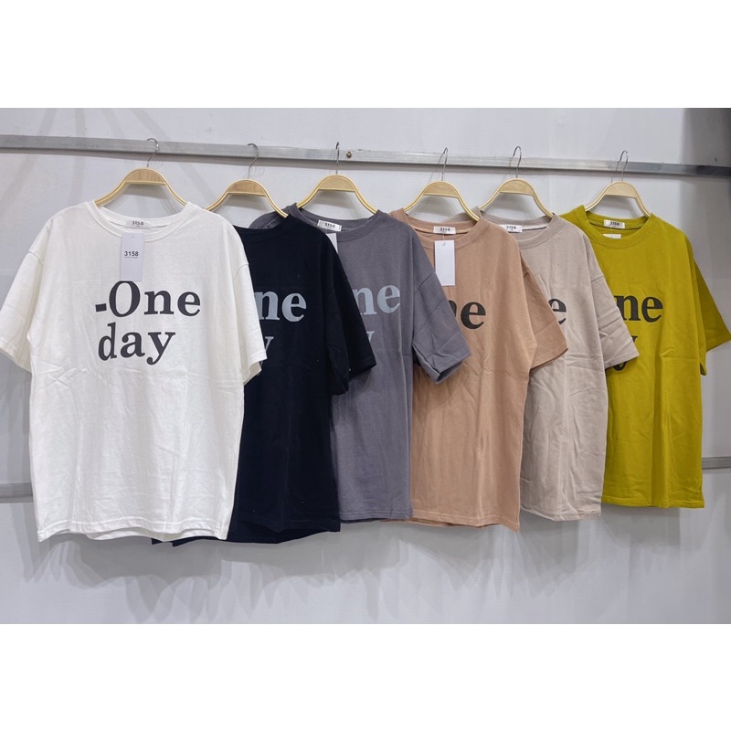 Áo phông thụng tuyết nhung nam nữ “one day”