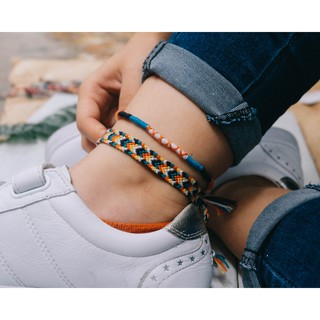 Double Chevron - Vòng tay tình bạn / vòng chân handmade thổ cẩm