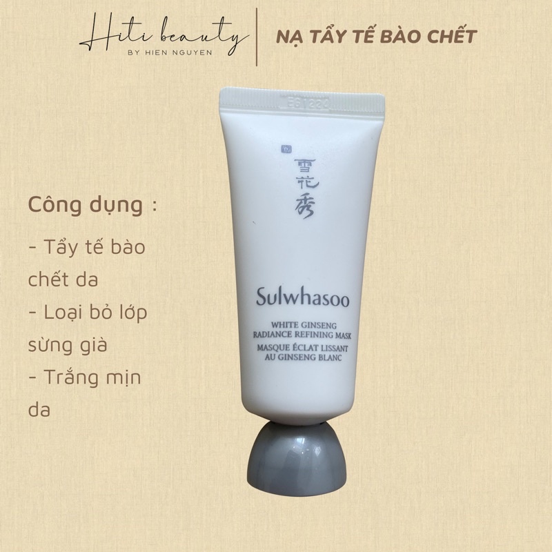 Nạ tẩy tế bào chết bạch sâm sulwhasoo