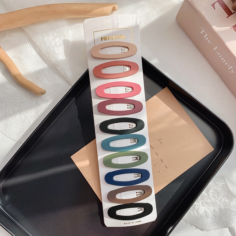 Set 10 Kẹp Tóc Nhiều Màu Sắc Xinh Xắn Cho Bé Gái