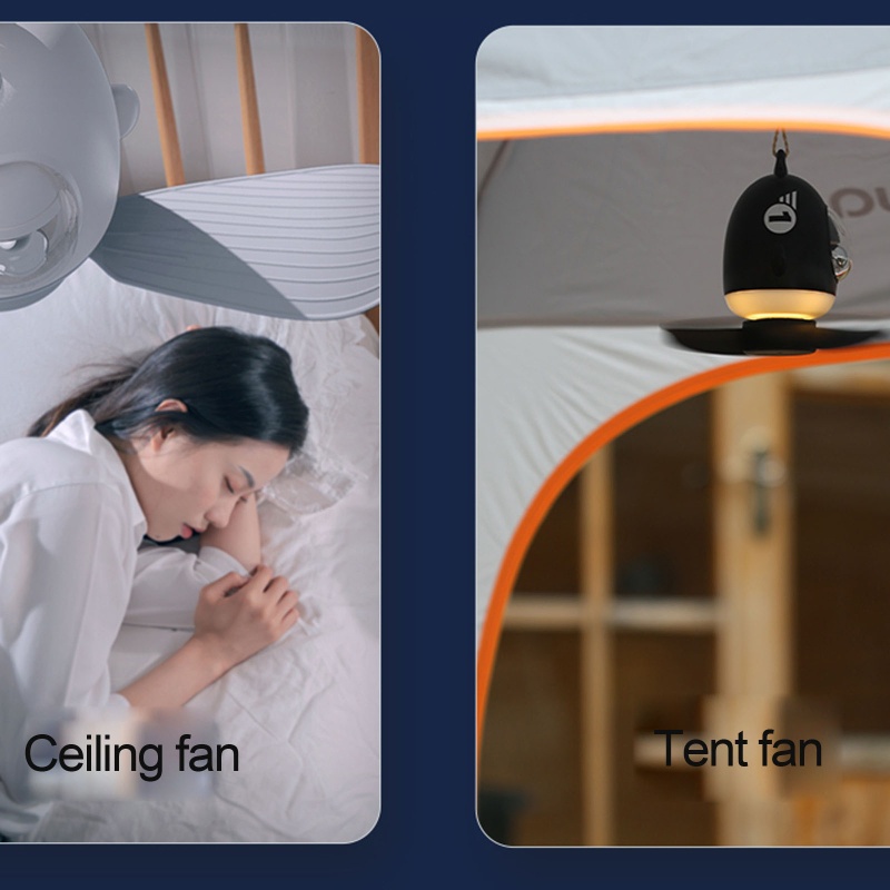 Quạt Trần Có Đèn LED Có Thể Mang Đi Cắm Trại Tiện Lợi